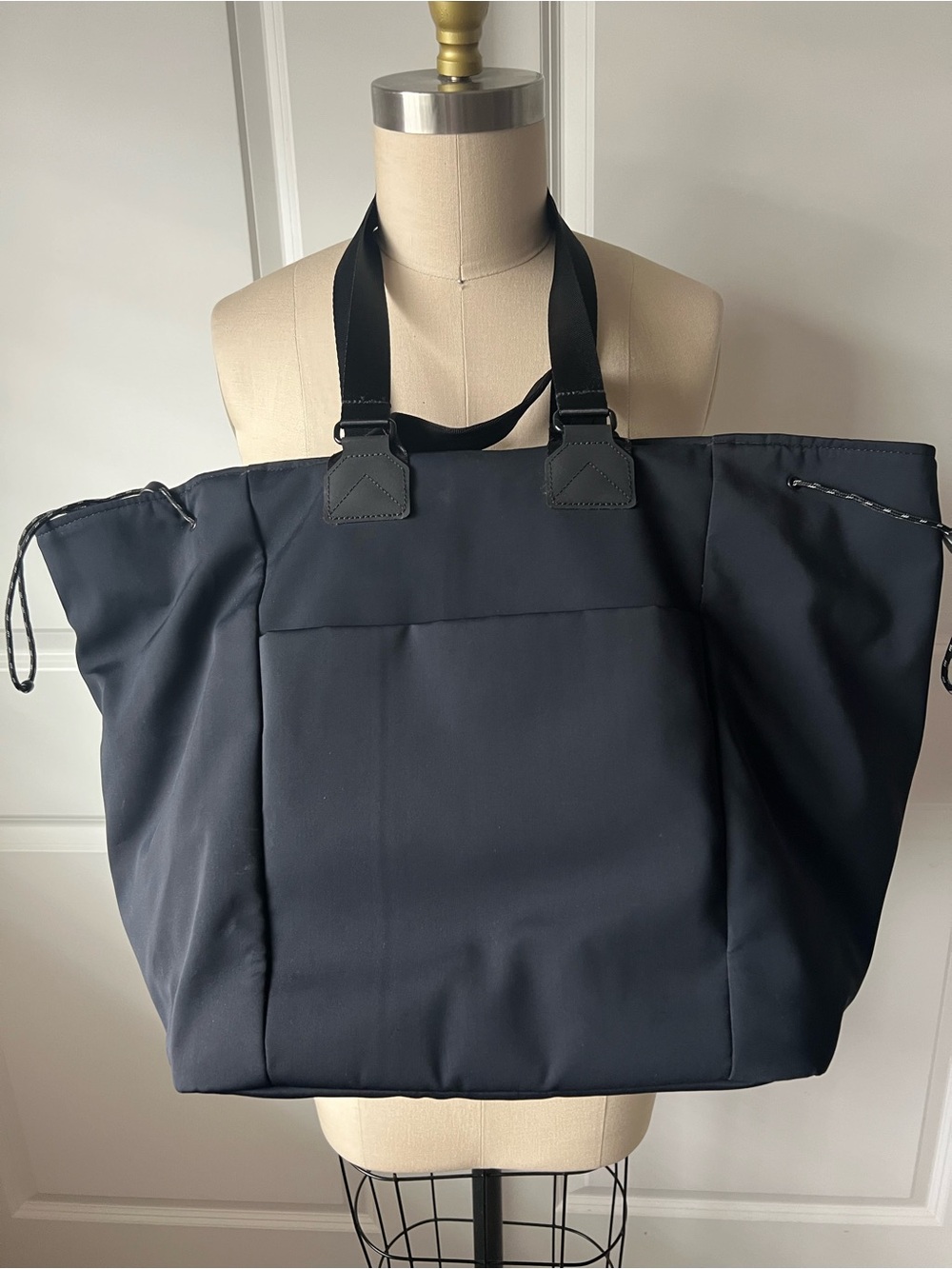 Adidas Black Tote Bag with Front Zip Pocket - Picture 6 of 15